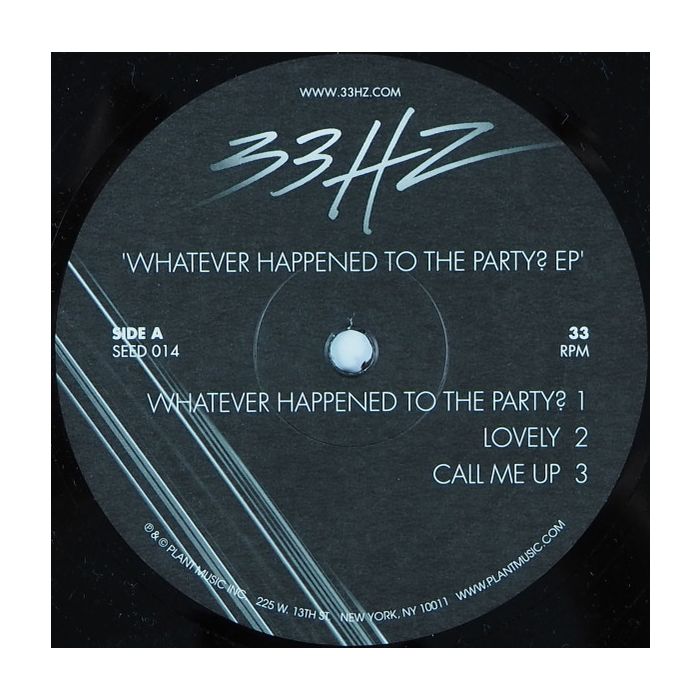 33HZ - Whatever Happened To The Party? EP