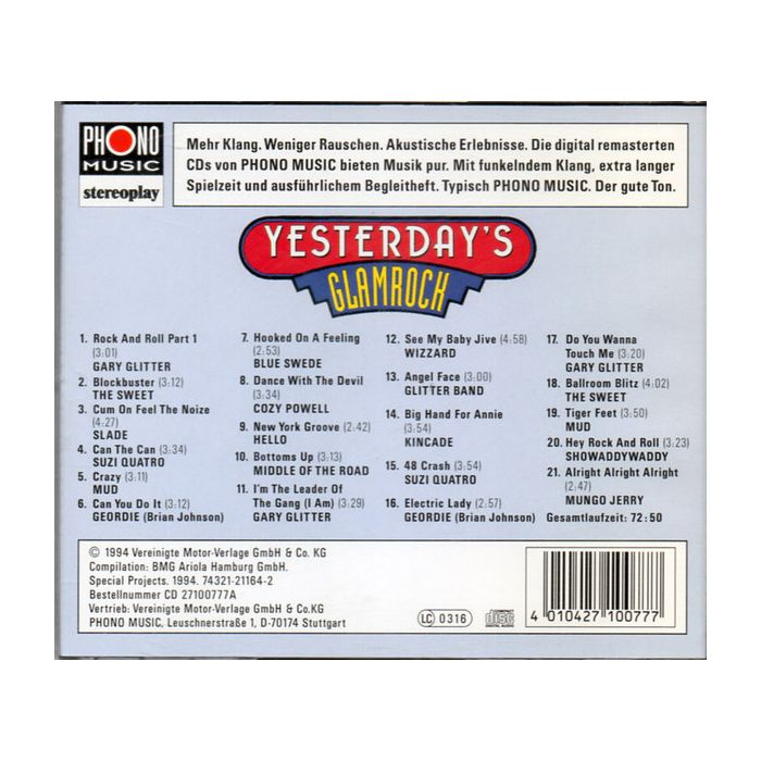 Various - Stereoplay - Yesterday's Glamrock