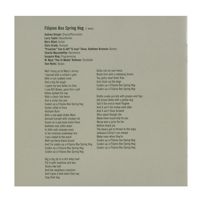 Tom Waits - Mule Variations