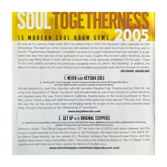 Various - Soul Togetherness 2005