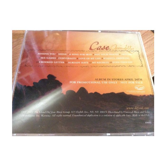 Case - Open Letter