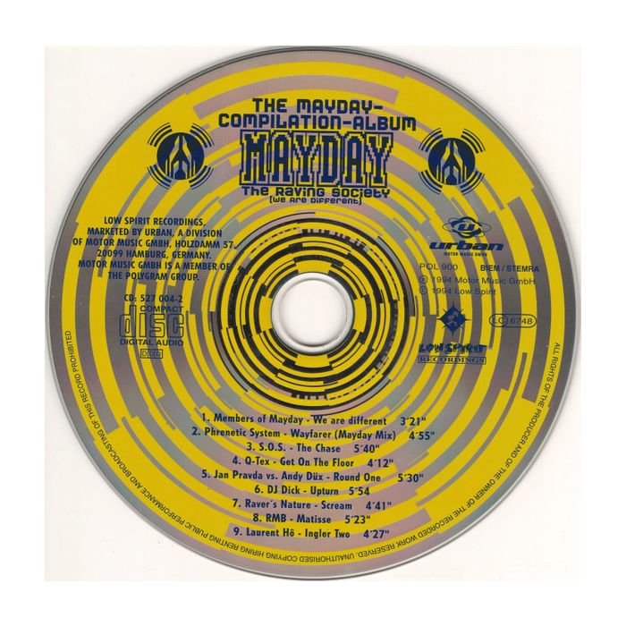 Various - Mayday - The Raving Society (We Are Different) - The Mayday-Compilation-Album