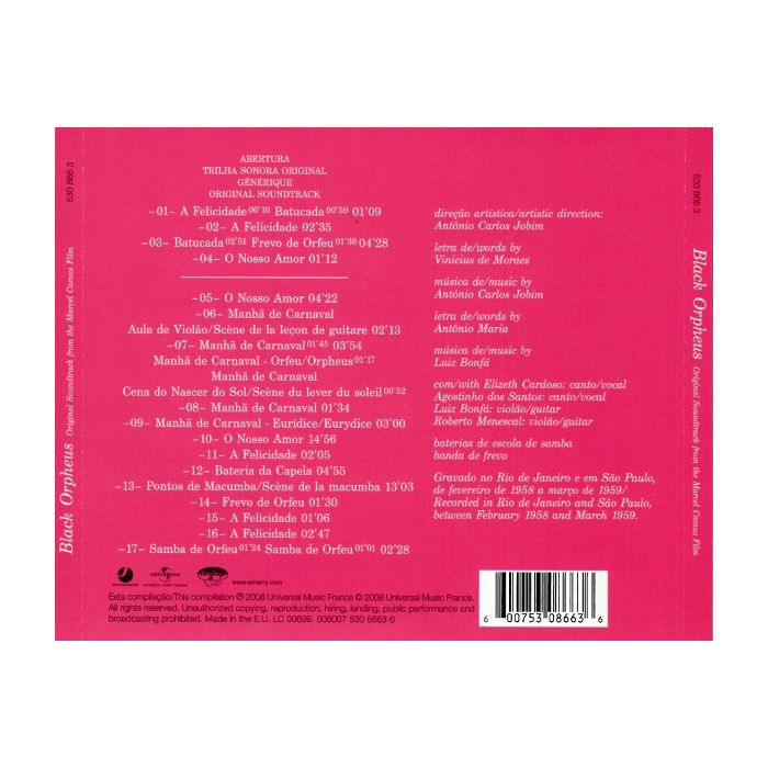 Various - Black Orpheus - The Original Soundtrack From The Marcel Camus Film