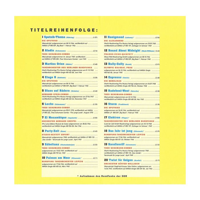 Various - L'Amigamore (Tanzmusik Aus Der DDR Von 1963 Bis 1970)