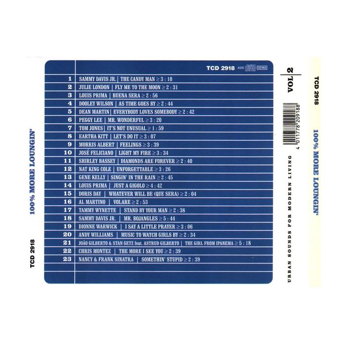 Various - 100% More Loungin' - Urban Sounds For Modern Living Vol. 2