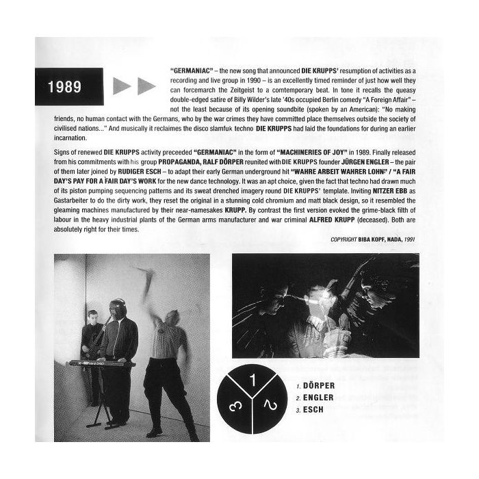 Die Krupps - Metall Maschinen Musik · 91-81 Past Forward