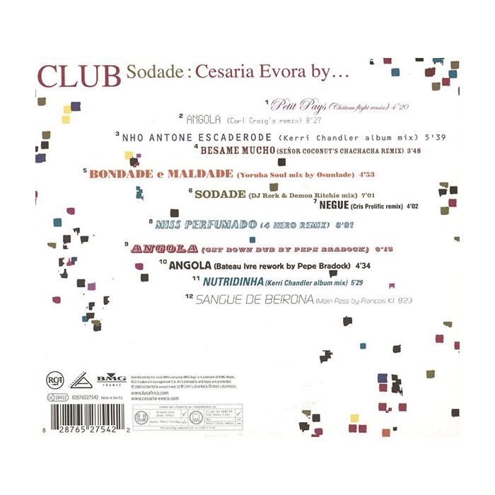 Cesaria Evora - Club Sodade : Cesaria Evora By...