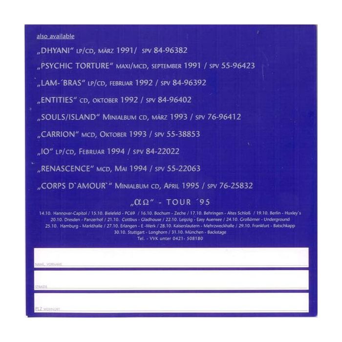 Project Pitchfork - α Ω