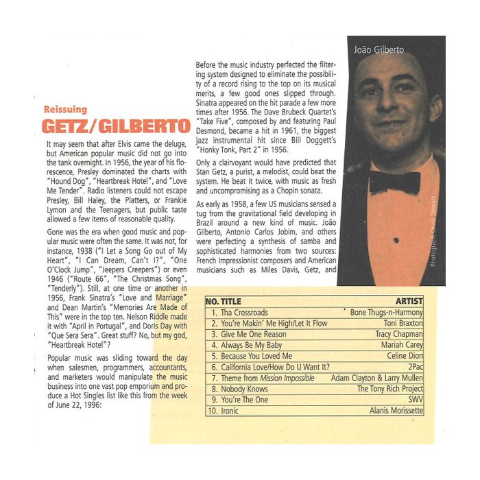 Stan Getz / João Gilberto Featuring Antonio Carlos Jobim - Getz / Gilberto