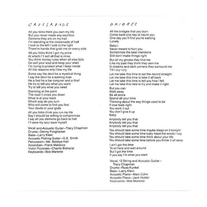 Tracy Chapman - Crossroads