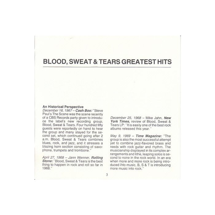 Blood, Sweat And Tears - Greatest Hits