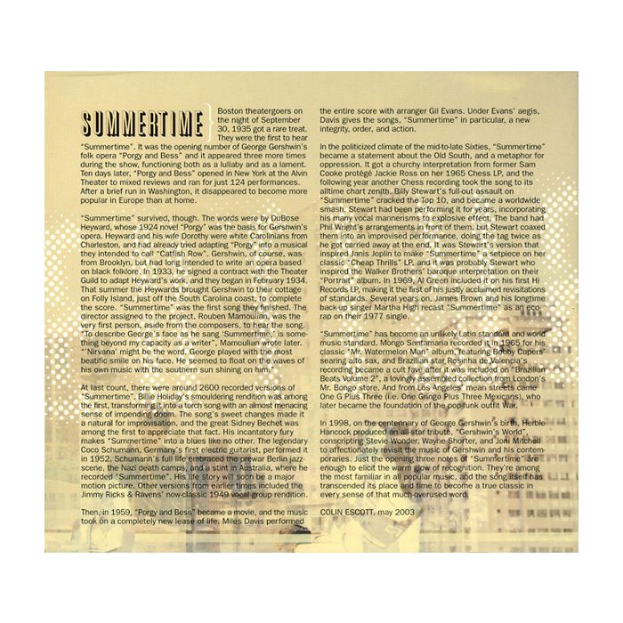 Various - A Collection Of Various Interpretations Of Summertime