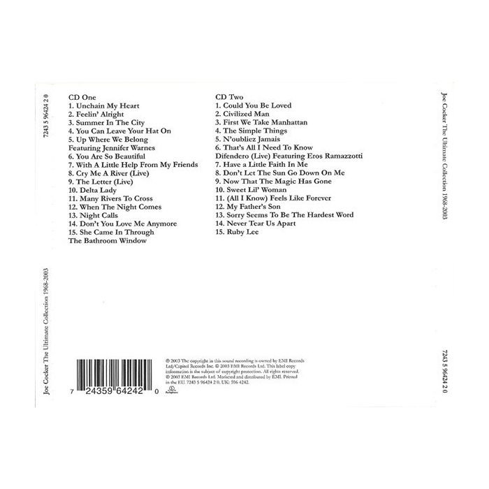 Joe Cocker - The Ultimate Collection 1968-2003