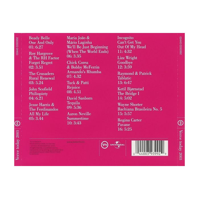Various - Verve Today 2003