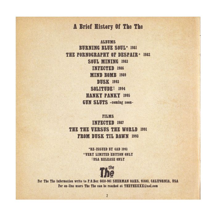 The The - Hanky Panky
