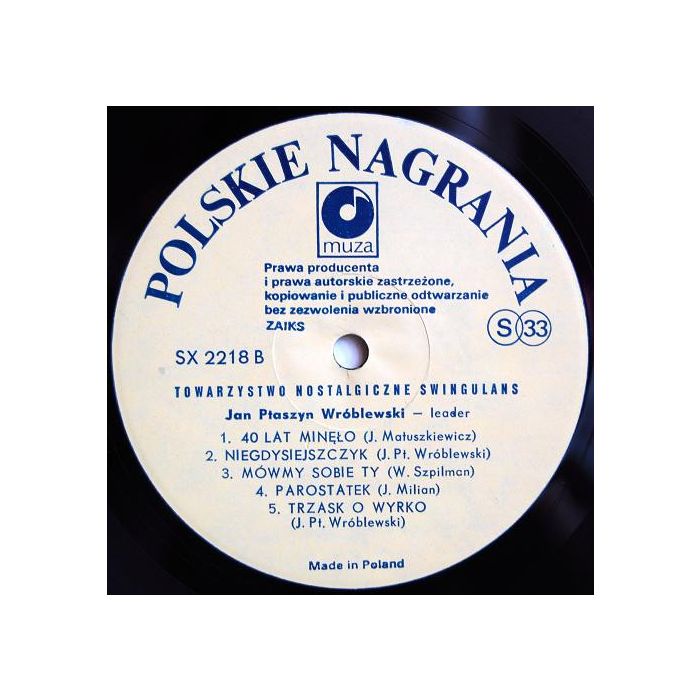 Towarzystwo Nostalgiczne Swingulans - Towarzystwo Nostalgiczne Swingulans