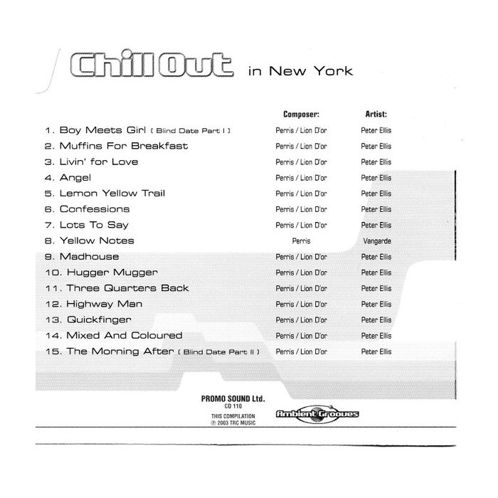 Various - Chill Out In New York
