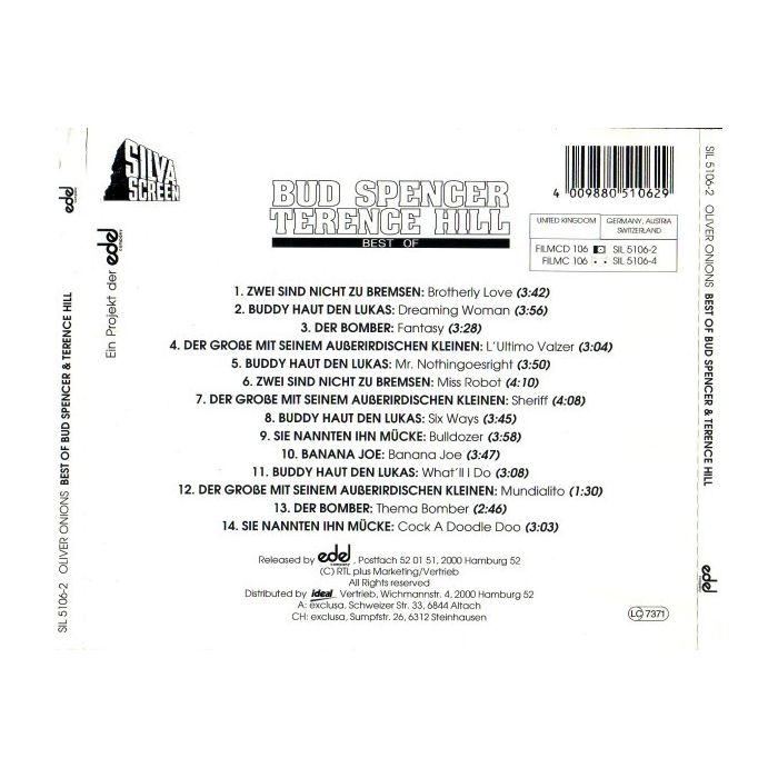 Oliver Onions - Best Of Bud Spencer & Terence Hill
