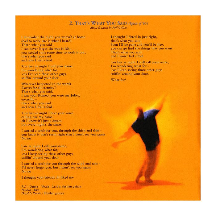 Phil Collins - Dance Into The Light