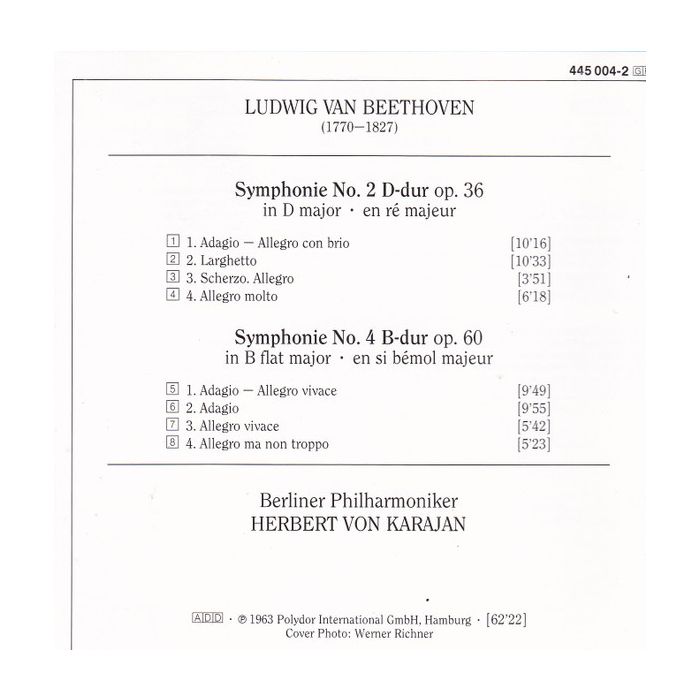 Ludwig van Beethoven - Symphonien Nr. 2 & 4