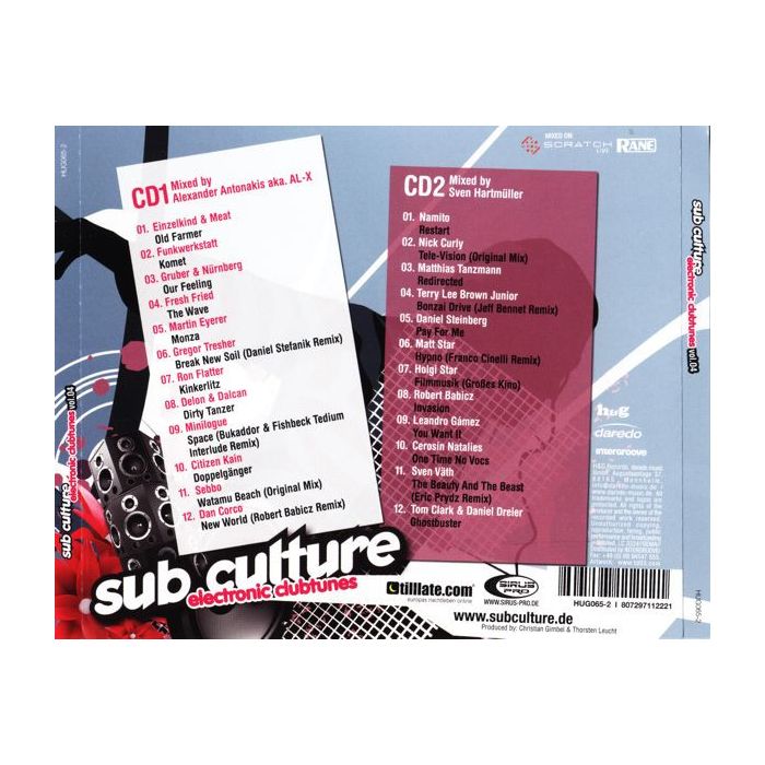 Alexander Antonakis & Sven Hartmüller - Sub Culture - Electronic Clubtunes Vol.04