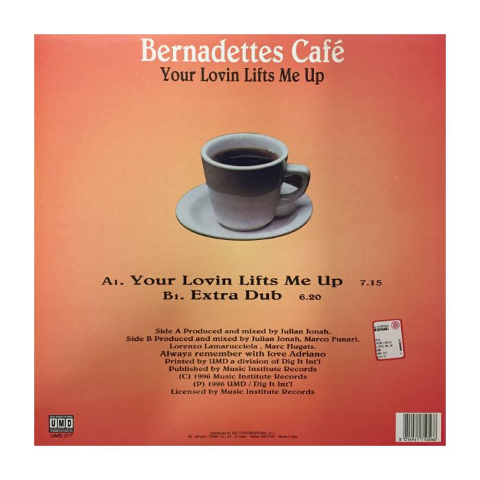 Bernadettes Café - Your Lovin Lifts Me Up