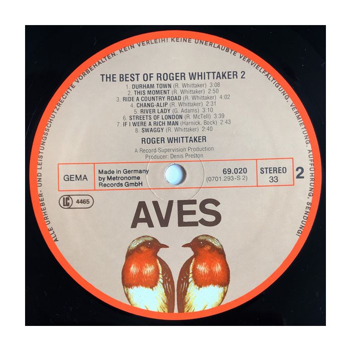 Roger Whittaker - The Best Of Roger Whittaker 2