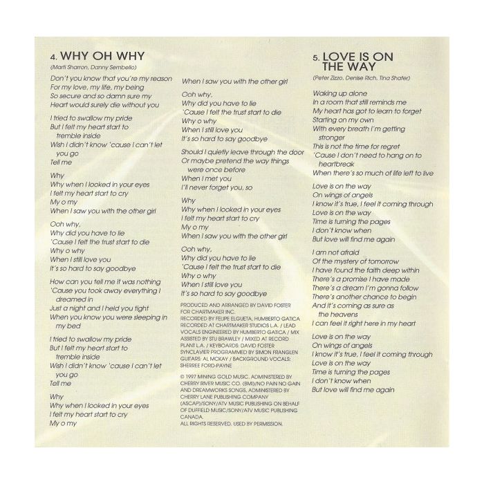Céline Dion - Let's Talk About Love