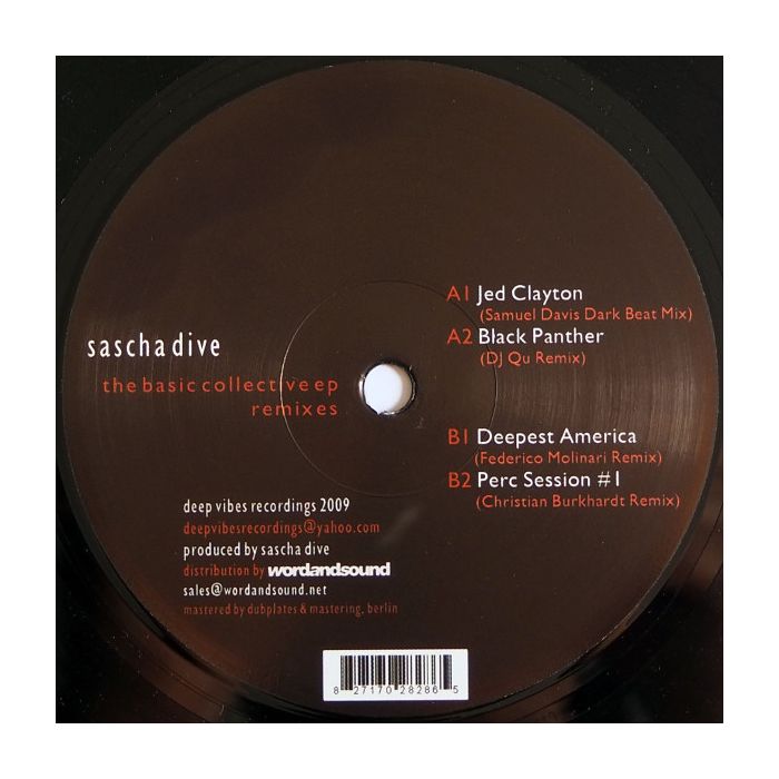 Sascha Dive - The Basic Collective EP Remixes