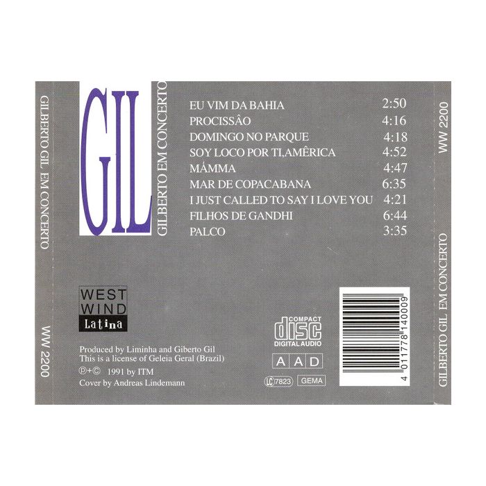 Gilberto Gil - Gilberto Em Concerto