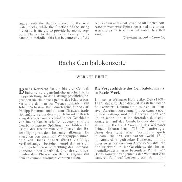 Johann Sebastian Bach : The English Concert · Trevor Pinnock - Concertos: Harpsichord · Violin · Flute · Oboe D'amore