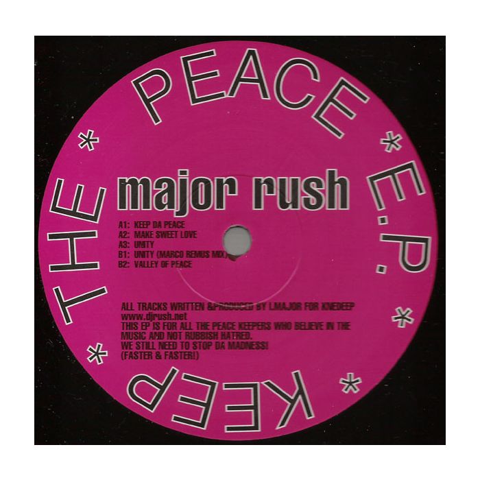 Major Rush - Keep The Peace E.P.