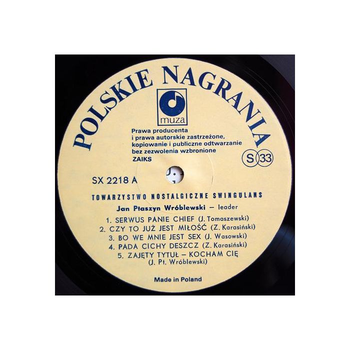 Towarzystwo Nostalgiczne Swingulans - Towarzystwo Nostalgiczne Swingulans
