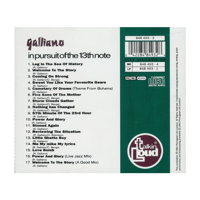 Galliano - In Pursuit Of The 13th Note