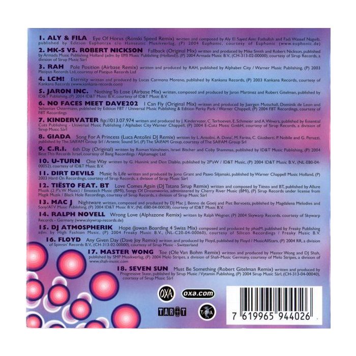 Various - OXA Trance Parade 2004