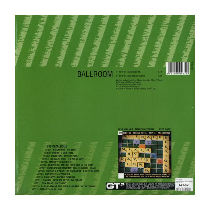 Ballroom - Remember Me / Girl On The Floor