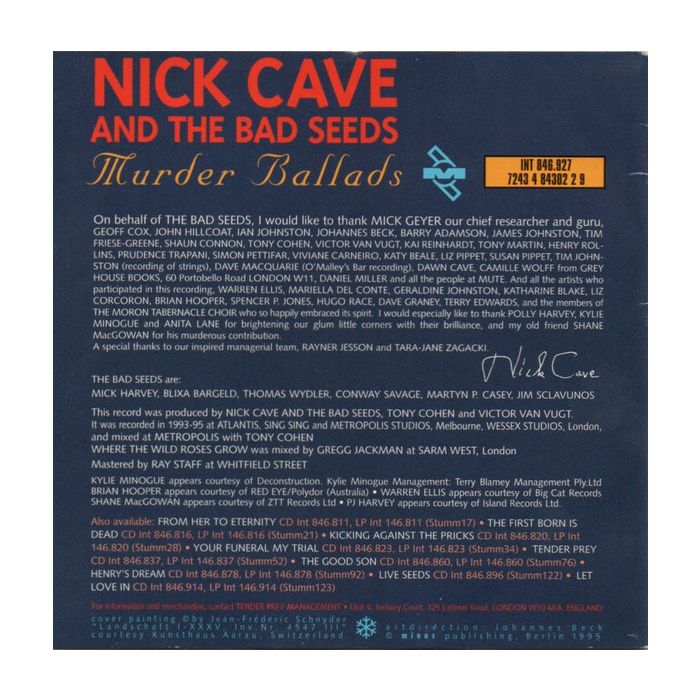 Nick Cave & The Bad Seeds - Murder Ballads