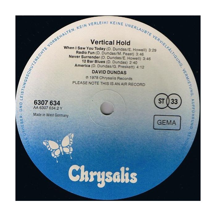 David Dundas - Vertical Hold