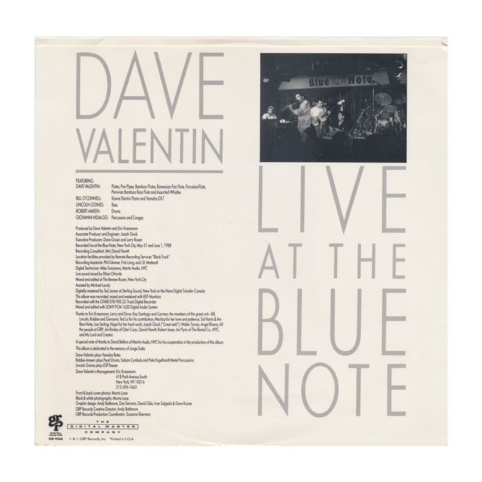 Dave Valentin - Live At The Blue Note