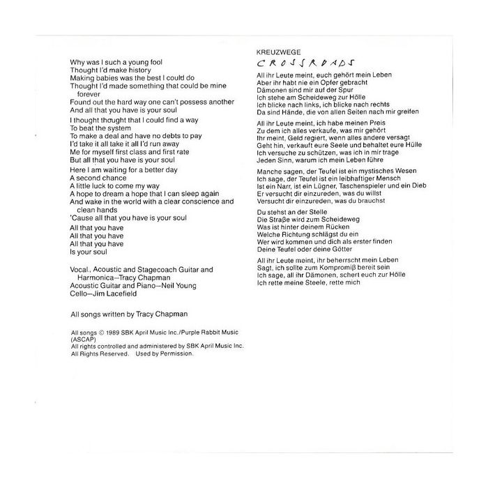 Tracy Chapman - Crossroads
