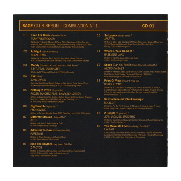 Various - Sage Club Berlin Presents The Sound Of Sage