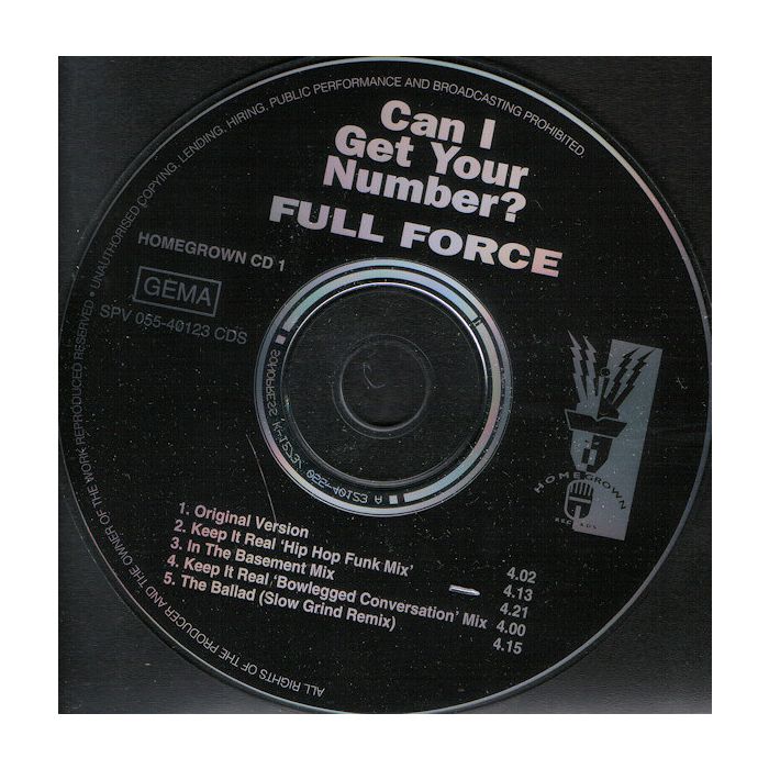 Full Force - Can I Get Your Number?