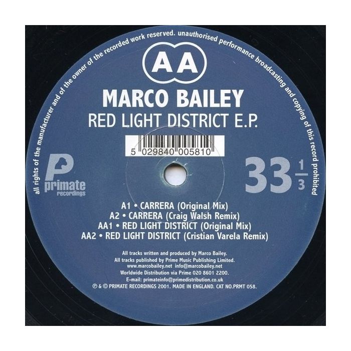Marco Bailey - Red Light District EP