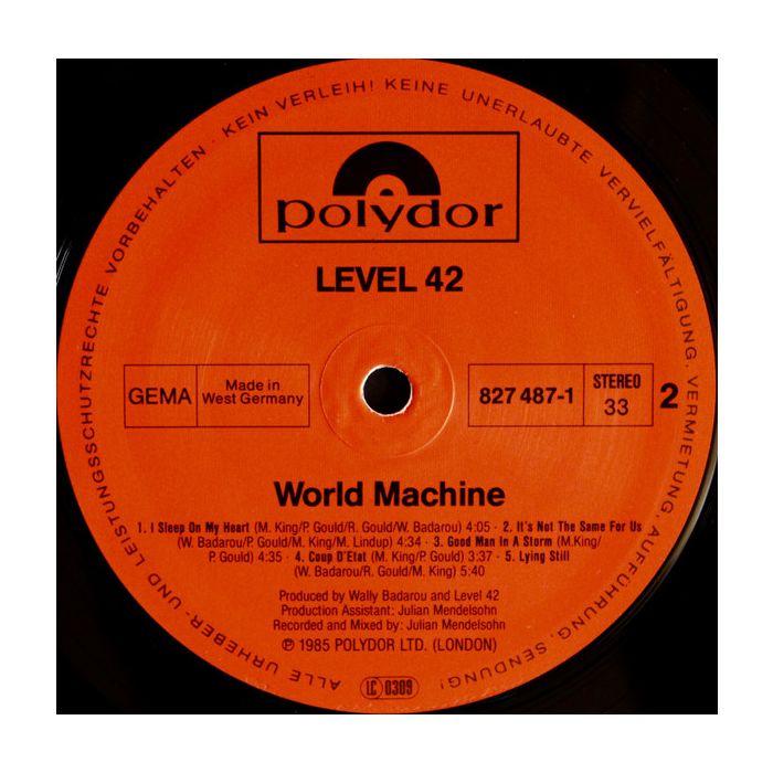 Level 42 - World Machine