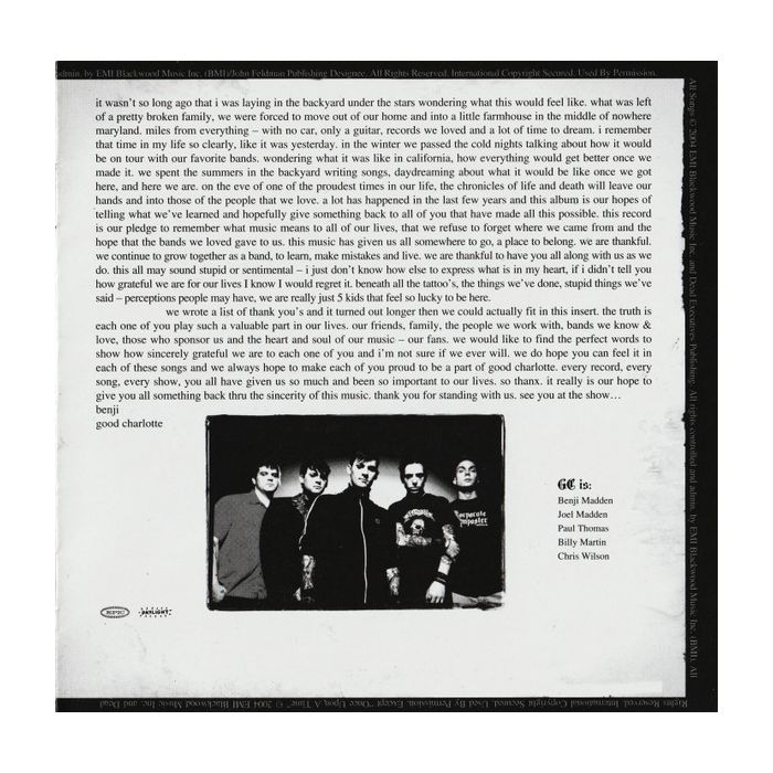 Good Charlotte - The Chronicles Of Life And Death
