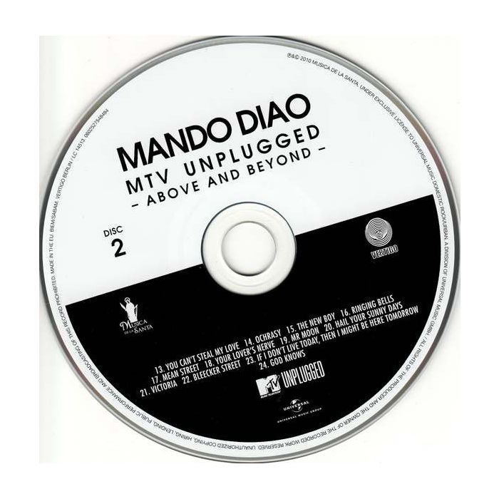 Mando Diao - MTV Unplugged (Above And Beyond)