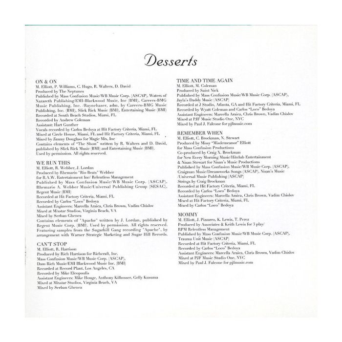 Missy Elliott - The Cookbook