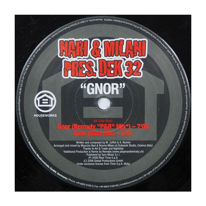 Exit Osaka / Nari & Milani Pres. Dek 32 - Hold On / Gnor