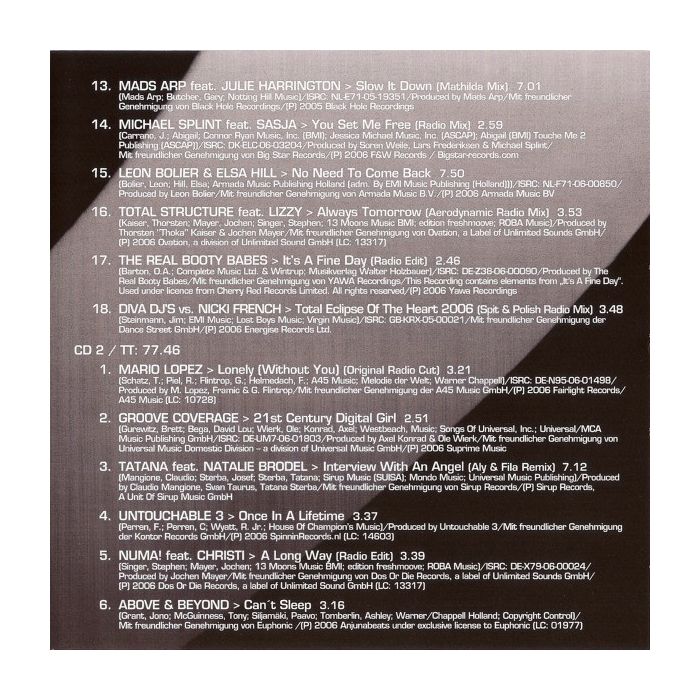 Various - Trance - The Vocal Session 2007