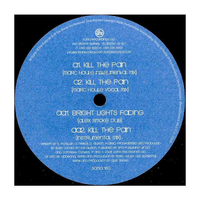 Slam Featuring Dot Allison - Kill The Pain (Marc Houle Remixes)